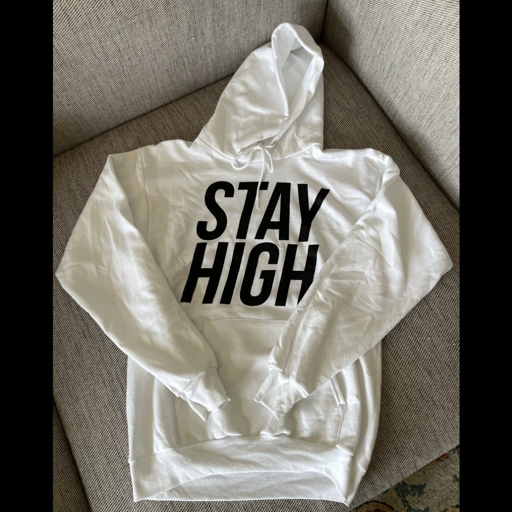 White hippie sabotage hoodie